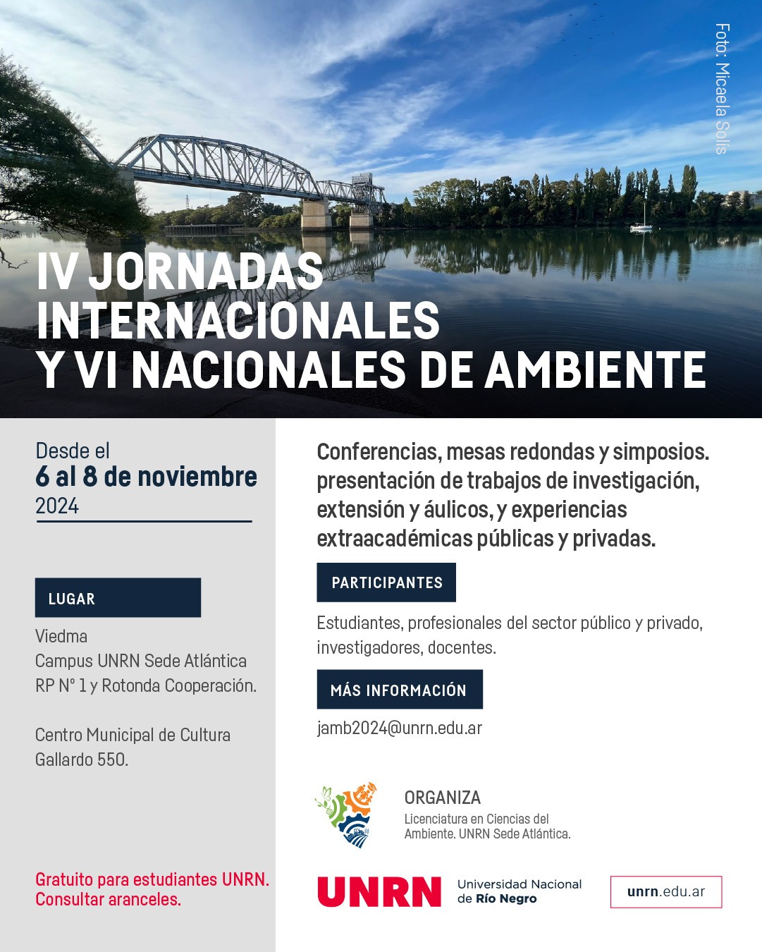 IV Jornadas Internacionales y VI Nacionales de Ambiente